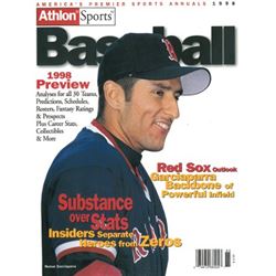 Nomar Garciaparra Unsigned Boston Red Sox Athlon Sports 1998 MLB Baseball Preview Magazine