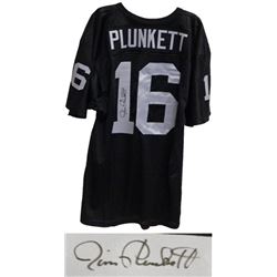 Jim Plunkett Signed Oakland Raiders Black Wilson Jersey