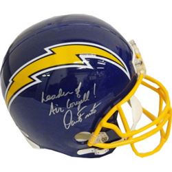 Dan Fouts Signed San Diego Chargers Full Size TB Blue Replica Helmet Leader Of Air Coreyell- PSA Hol