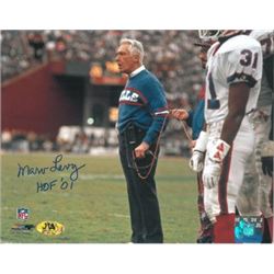 Marv Levy Signed Buffalo Bills 8X10 Photo HOF 01