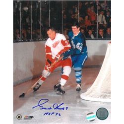 Gordie Howe Signed Detroit Redwings 8X10 Photo HOF 72 Vs Toronto Maple Leafs