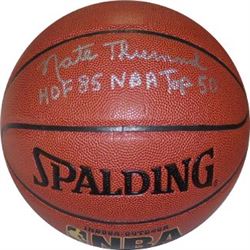 Nate Thurmond Signed Indoor/Outdoor Basketball HOF 85 & NBA Top 50 (San Francisco/Golden State Warri