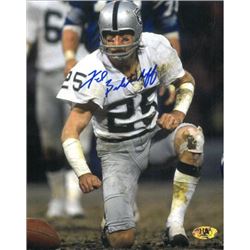 Fred Biletnikoff Signed Oakland Raiders 8X10 Photo On Knee