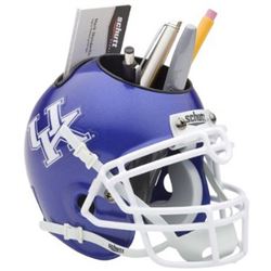 Kentucky Wildcats NCAA Football Blue Schutt Mini Helmet Desk Caddy