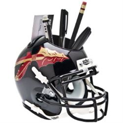 Florida State Seminoles (Black) NCAA Football Schutt Mini Helmet Desk Caddy
