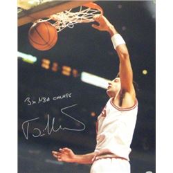 Toni Kukoc Signed Chicago Bulls 16X20 Photo 3X NBA Champs