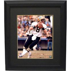 Archie Manning Signed New Orleans Saints 16X20 Photo Custom Framed (Blue Signature-White Jersey Drop
