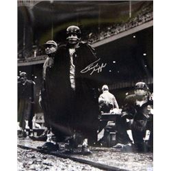 Frank Gifford Signed New York Giants 16X20 Vintage B&W Photo W/ Vince Lombardi