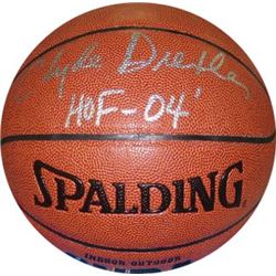 Clyde Drexler Signed Spalding NBA Indoor/Outdoor Basketball HOF 04 (Trail Blazers & Rockets)