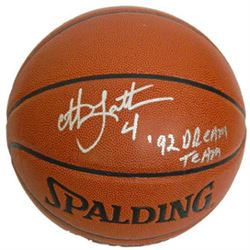 Christian Laettner Signed Indoor/Outdoor Basketball '92 Dream Team (Olympic Team USA- Duke Blue Devi