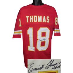 Emmitt Thomas Signed Kansas City Chiefs Red Prostyle Jersey HOF 08- JSA Hologram