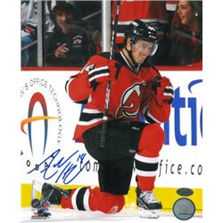 Adam Henrique Signed New Jersey Devils 8X10 Photo Vertical On Knee
