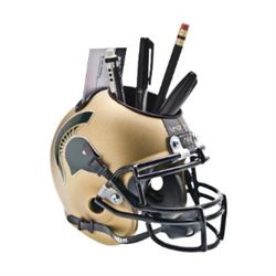 Michigan State Spartans (Gold) NCAA Football Schutt Mini Helmet Desk Caddy
