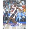 Image 1 : Magic Johnson Signed Team USA Olympic Dream Team 16X20 Photo Dribble