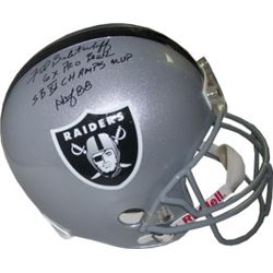 Fred Biletnikoff Signed Oakland Raiders Full Size Replica Helmet 4 Stat 6X Pro Bowl, SB XI Champs MV