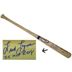 Fred Lynn Signed Rawlings Pro Blonde Bat 75 MVP/ROY (Boston Red Sox)
