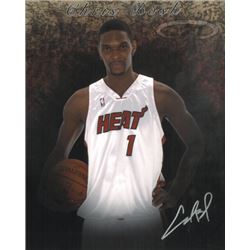Chris Bosh Signed Miami Heat 8X10 Photo #1 (Silver Sig)