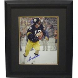 Terry Bradshaw Signed Pittsburgh Steelers 16X20 Photo Custom Framed In The Snow- JSA Hologram