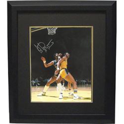 Artis Gilmore Signed San Antonio Spurs 8X10 Photo Custom Framed A-Train Vs Kareem Abdul-Jabbar