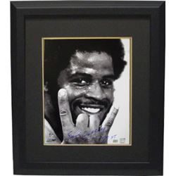 Earl Campbell Signed Texas Longhorns 16X20 B&W Photo Custom Framed 77 HT (Heisman)