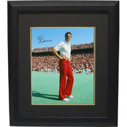Tom Osborne Signed Nebraska Cornhuskers 16X20 Photo Custom Framed On Field (3X National Champ)