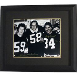 Andy Russell Signed Pittsburgh Steelers 16X20 Photo NFL Record 24 Pro Bowls Custom Framed W/ Jack Ha