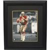 Joe Montana Signed San Francisco 49Ers 16X20 Photo Custom Framed (Spotlight Red Jersey)- Montana Hol