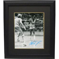 Magic Johnson Signed Michigan State Spartans B&W 16X20 Photo Custom Framed (Vs Larry Bird 1979 Champ