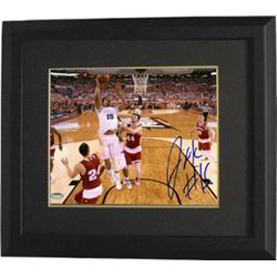 Jahlil Okafor Signed Duke Blue Devils 8X10 Photo #15 Custom Framed (2015 National Championship Vs Wi