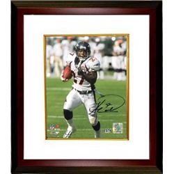 Knowshon Moreno Signed Denver Broncos 8X10 Photo Custom Framed (White Jersey)- Moreno Hologram