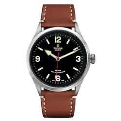 Tudor  Heritage  Ranger On Brown Leather Strap  Men Watch