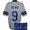 Image 1 : Tony Romo Signed Dallas Cowboys White Pro Style Jersey #9