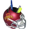 Image 1 : Iowa State Cyclones (Maroon Matte) NCAA Football Schutt Mini Helmet Desk Caddy