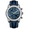 Image 1 : Breitling  Navitimer World Blue GMT Chronograph Calf Leather  Men Watch
