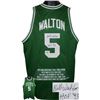 Image 1 : Bill Walton Signed Boston Celtics Green Prostyle Jersey HOF 93 W/ Embroidered Stats