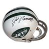 Image 1 : Joe Namath Signed New York Jets RK Riddell Authentic Throwback 2Bar Suspension Helmet