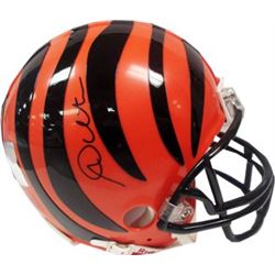 Andy Dalton Signed Cincinnati Bengals Riddell Mini Helmet (Black Sig -Center)- Dalton Hologram