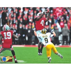 C.J. Barnett Signed Ohio State Buckeyes 8X10 Photo (Horizontal)