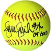 Image 1 : Jennie Finch Signed Official 12 Inch Yellow Softball 04 Gold (Team USA Olympics)