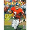 Image 1 : John Elway Unsigned Denver Broncos Athlon Sports 1989 NFL Pro Football Preview Magazine