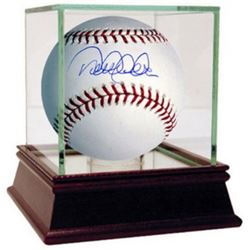 Derek Jeter Signed Official Major League Baseball W/ Glass Case- Steiner Hologram (New York Yankees)