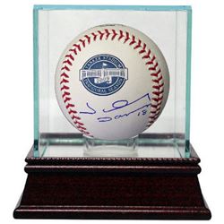 Johnny Damon Signed 2009 Inaugural Season Yankee Stadium Baseball W/ Glass Case (New York Yankees)