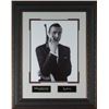 Image 1 : Sean Connery As James Bond Unsigned 11X14 Vintage B&W Photo Leather Framed Engraved Signature Series