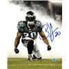 Image 1 : Brian Dawkins Signed Philadelphia Eagles 8X10 Photo #20 (Smoke-Flexing)