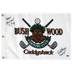 Caddyshack Signed Bushwood Country Club Golf Pin Flag W/Michael O'keefe "Noonan" & Cindy Morgan "Lac