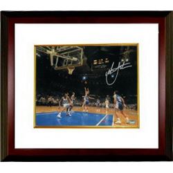 Christian Laettner Signed Duke Blue Devils Horizontal 11X14 Photo Custom Framed 1992 The Shot Vs Ken