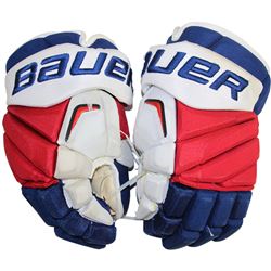 Marc Staal New York Rangers 2015-16 Season Game Used Bauer Vapor APX Gloves (Pair)