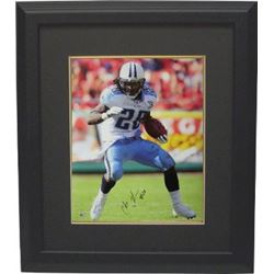 Chris Johnson Signed Tennessee Titans 16X20 Photo Custom Framed