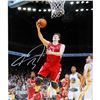 Image 1 : Omer Asik Houston Rockets Shoots Against Golden State Warriors Signed 8X10 Photo (Getty #161607809)