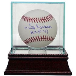 Phil Niekro Signed Official Major League Baseball HOF97 W/ Glass Case (MAB)